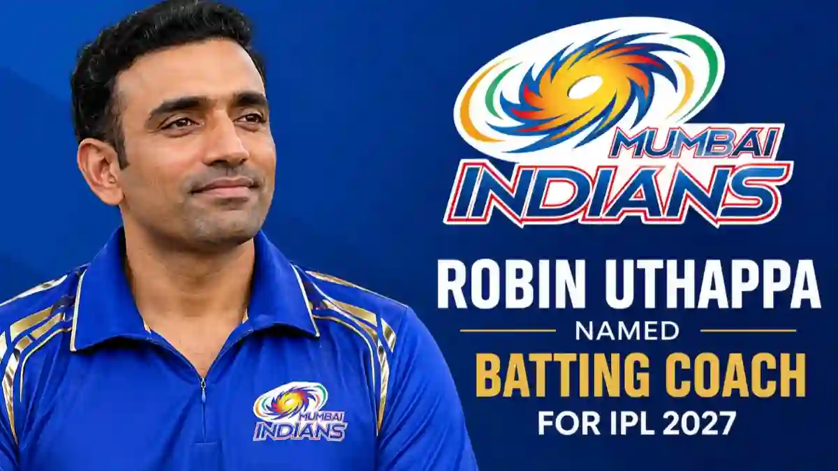 Mumbai Indians Bring Robin Uthappa on Board as Batting Coach Ahead of IPL 2027